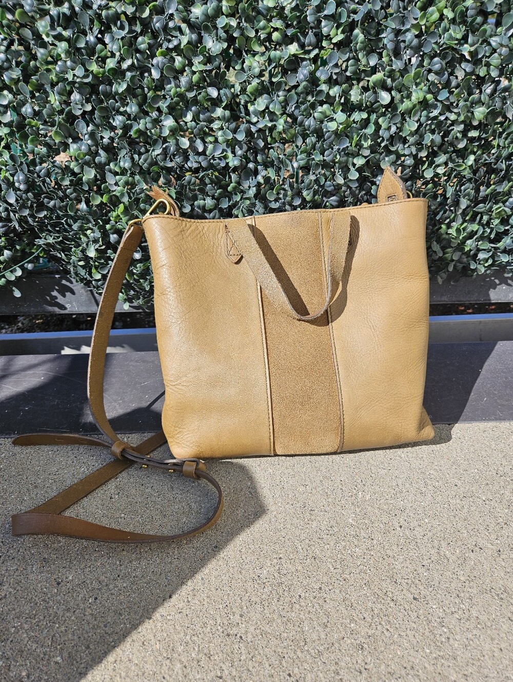 MADEWELL olive green small transport crossbody bag